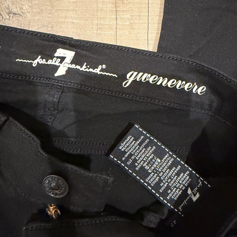 7 For All Mankind Gwenvere Black Denim